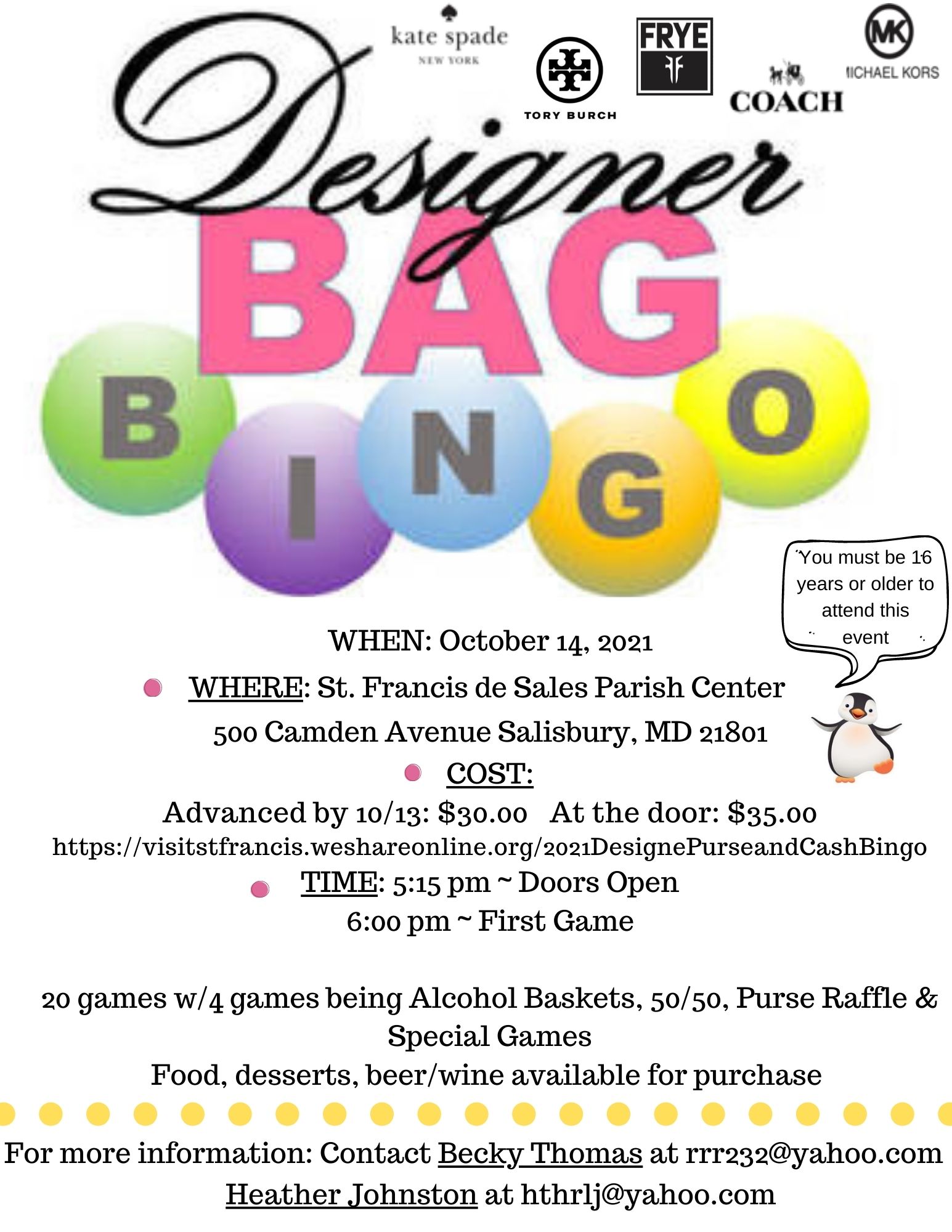 35 Best Designer Bag Bingo Fundraiser Images Bingo Bi - vrogue.co