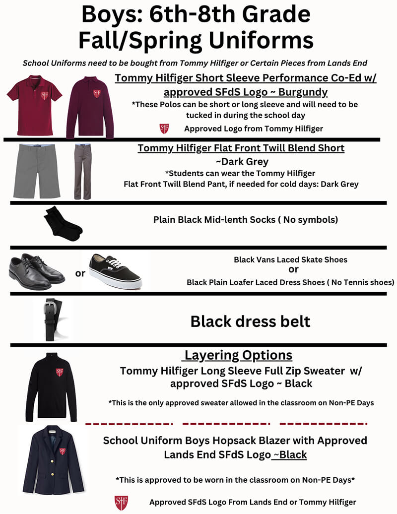 Boys Fall & Spring Uniform