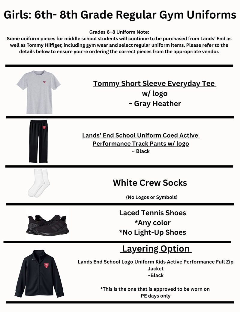 Girls Winter Gym Uniform